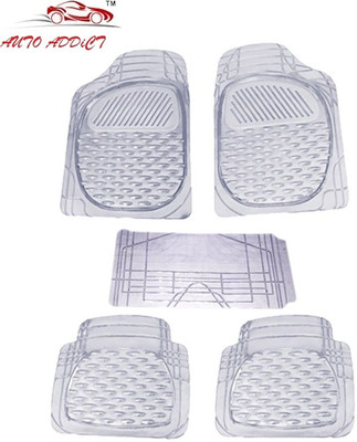 AuTO ADDiCT PVC (Polyvinyl Chloride), Rubber Standard Mat For  Tata Nano(Clear)