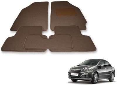 Auto Hub Fabric Standard Mat For  Fiat Linea(Beige)
