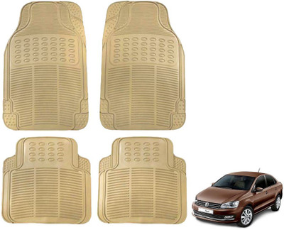 KOZDIKO Rubber Standard Mat For  Volkswagen Vento(Beige)