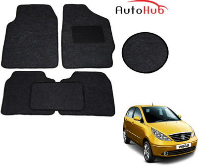 Auto Hub Fabric Standard Mat For  Tata Indica Vista(Black)