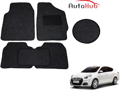 Auto Hub Fabric Standard Mat For  Renault Scala(Black)