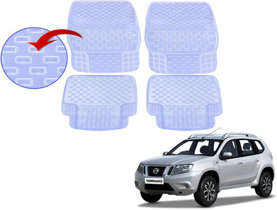 KOZDIKO PVC (Polyvinyl Chloride), Rubber Standard Mat For  Nissan Terrano(White)