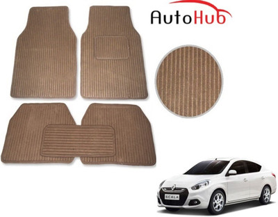 Auto Hub Fabric Standard Mat For  Renault Scala(Beige)