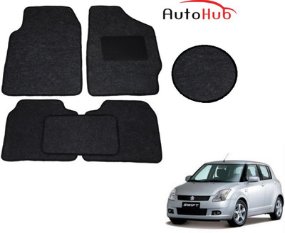 Auto Hub Fabric Standard Mat For  Maruti Suzuki Swift(Black)