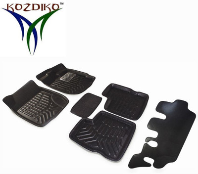 KOZDIKO Plastic Standard Mat For  Toyota Fortuner(Black)