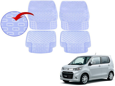 KOZDIKO PVC (Polyvinyl Chloride), Rubber Standard Mat For  Maruti Suzuki WagonR Stingray(White)