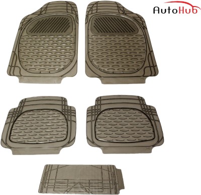 Auto Hub Rubber, Plastic Standard Mat For  Hyundai Grand i10(Grey)