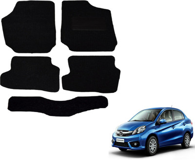 Auto Hub Fabric Standard Mat For  Honda Amaze(Black)