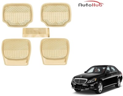 Auto Hub PVC (Polyvinyl Chloride), Rubber Standard Mat For  Mercedes Benz E-Class(Beige)