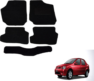Auto Hub Fabric Standard Mat For  Mahindra Logan(Black)