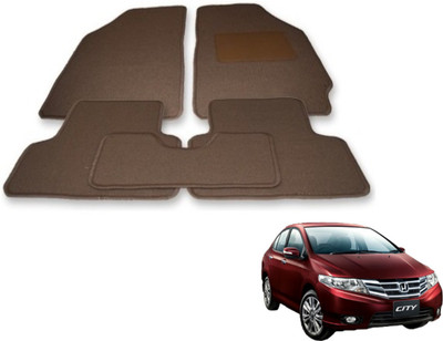 Auto Hub Fabric Standard Mat For  Honda City(Beige)