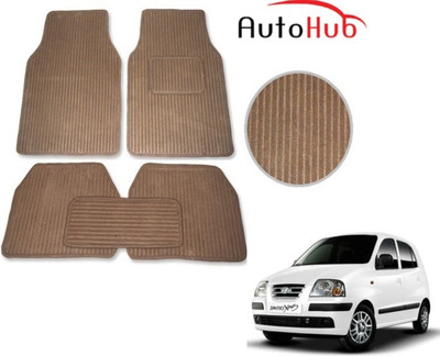 Auto Hub Fabric Standard Mat For  Hyundai Santro Xing(Beige)
