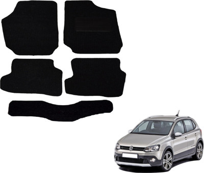 Auto Hub Fabric Standard Mat For  Volkswagen Polo Cross(Black)