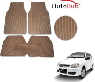 Auto Hub Fabric Standard Mat For  Tata Indica(Beige)