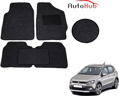 Auto Hub Fabric Standard Mat For  Volkswagen Polo Cross(Black)