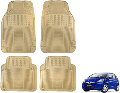 KOZDIKO Rubber Standard Mat For  Honda Jazz(Beige)