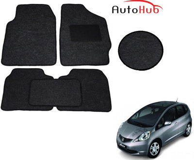 Auto Hub Fabric Standard Mat For  Honda Jazz(Black)