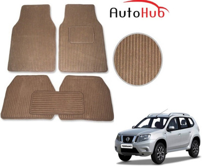 Auto Hub Fabric Standard Mat For  Nissan Terrano(Beige)