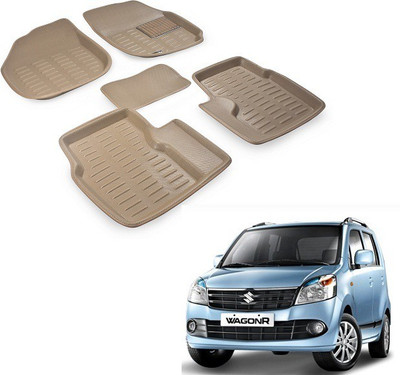 Everything Auto PVC (Polyvinyl Chloride) 3D Mat For  Maruti Suzuki WagonR(Beige)