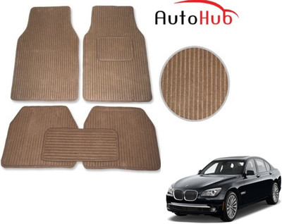 Auto Hub Fabric Standard Mat For  BMW 7 Series(Beige)