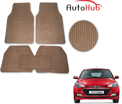 Auto Hub Fabric Standard Mat For  Hyundai Elite i20(Beige)