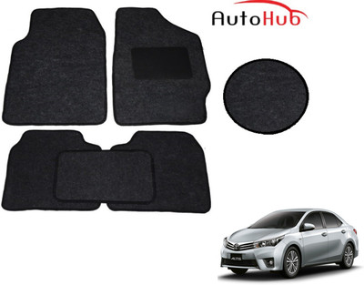 Auto Hub Fabric Standard Mat For  Toyota Altis(Black)