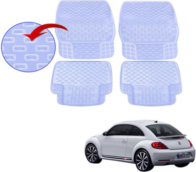 KOZDIKO PVC (Polyvinyl Chloride), Rubber Standard Mat For  Volkswagen Beetle(White)