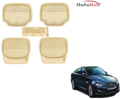 Auto Hub PVC (Polyvinyl Chloride), Rubber Standard Mat For  Jaguar XJ-TYPE(Beige)
