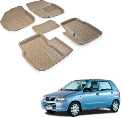 Everything Auto PVC (Polyvinyl Chloride) 3D Mat For  Maruti Suzuki Alto(Beige)