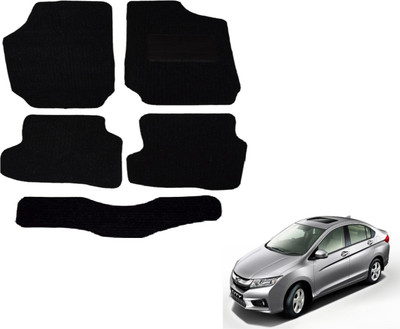 Auto Hub Fabric Standard Mat For  Honda City(Black)