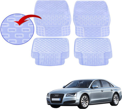 KOZDIKO PVC (Polyvinyl Chloride), Rubber Standard Mat For  Audi A8(White)