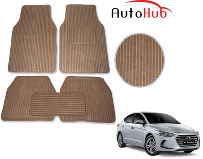 Auto Hub Fabric Standard Mat For  Hyundai Elantra(Beige)