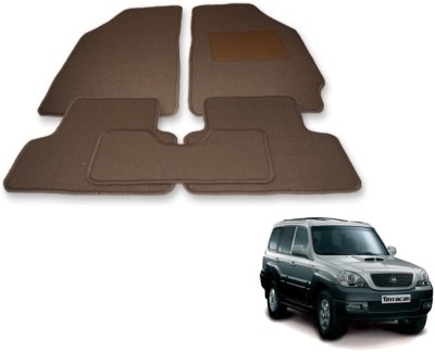 Auto Hub Fabric Standard Mat For  Hyundai Terracan(Beige)