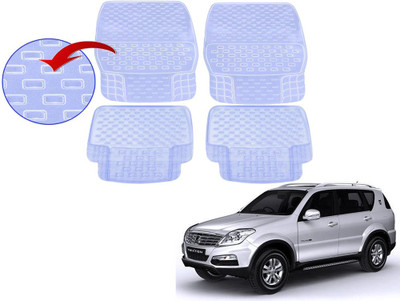 KOZDIKO PVC (Polyvinyl Chloride), Rubber Standard Mat For  Mahindra Rexton(White)