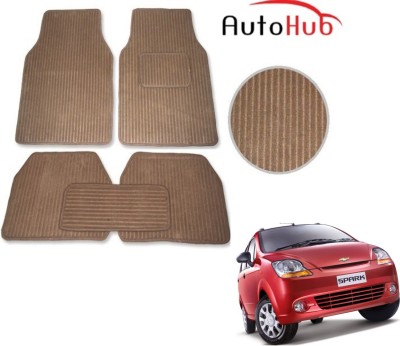 Auto Hub Fabric Standard Mat For  Chevrolet Spark(Beige)