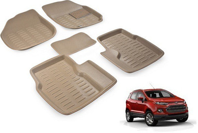 Everything Auto PVC (Polyvinyl Chloride) 3D Mat For  Ford Ecosport(Beige)