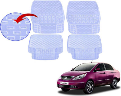 KOZDIKO PVC (Polyvinyl Chloride), Rubber Standard Mat For  Tata Manza(White)