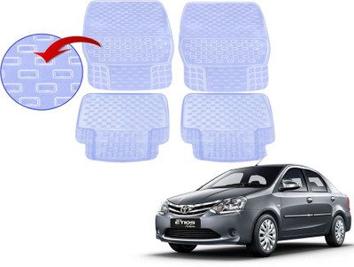 KOZDIKO PVC (Polyvinyl Chloride), Rubber Standard Mat For  Toyota Etios(Clear)