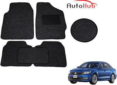 Auto Hub Fabric Standard Mat For  Volkswagen Passat(Black)