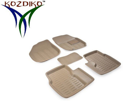 KOZDIKO Plastic Standard Mat For  Hyundai i10(Beige)