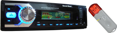 

Sound Boss SB-07BT USB/FM/Fixed Panel ID3 + Bluetooth Dongle for Music Car Stereo(Single Din)
