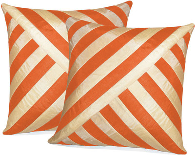 

Zikrak Exim Beige, Orange Polyester Car Pillow Cushion for Universal For Car(Square, Pack of 2)