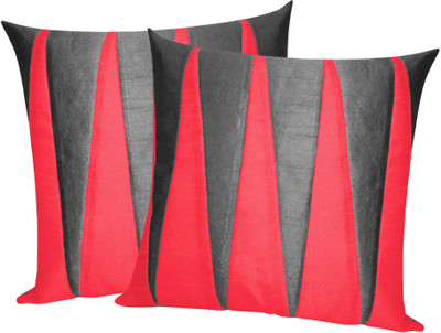 

Zikrak Exim Black, Red Polyester Car Pillow Cushion for Universal For Car(Square, Pack of 2)