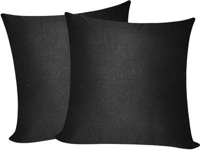 

Zikrak Exim Black Polyester Car Pillow Cushion for Universal For Car(Square, Pack of 2)