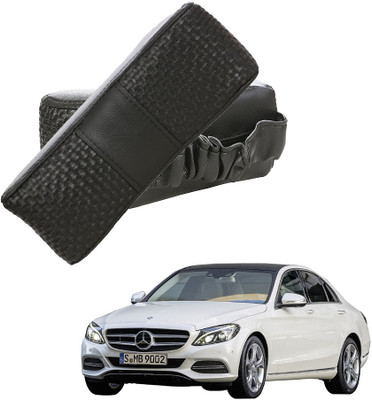 

Auto Addict Black Leatherite Car Pillow Cushion for Mercedes Benz(Rectangular, Pack of 2)