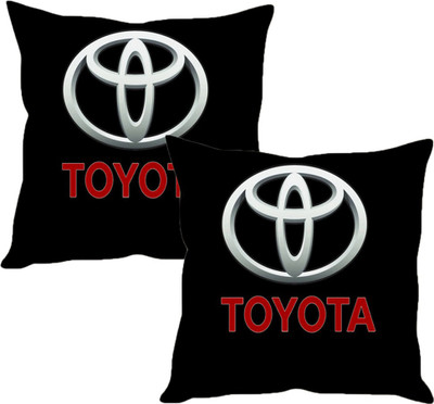 

Sleep Nature's Black Silk Car Pillow Cushion for Toyota(Square, Pack of 2)
