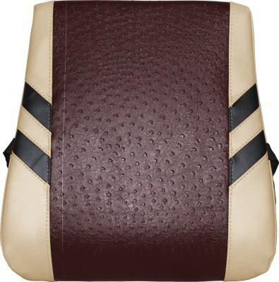 

Kozdiko Brown, Beige Leatherite Car Pillow Cushion for Universal For Car(Rectangular, Pack of 1)