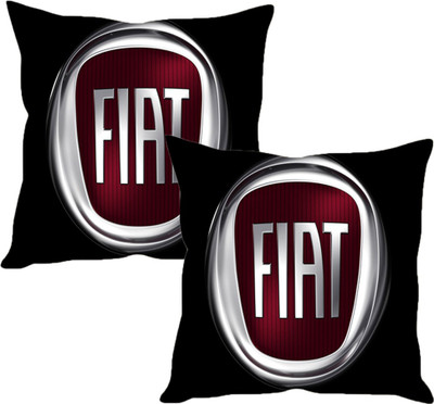 

Sleep Nature's Black Silk Car Pillow Cushion for Fiat(Square, Pack of 2)