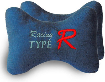 

Type R Blue Cotton Car Pillow Cushion for NA(Rectangular, Pack of 2)