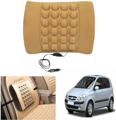 

Capeshoppers Black Nylon Car Pillow Cushion for Hyundai(Rectangular)